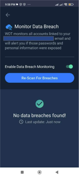 monitor for data breaches